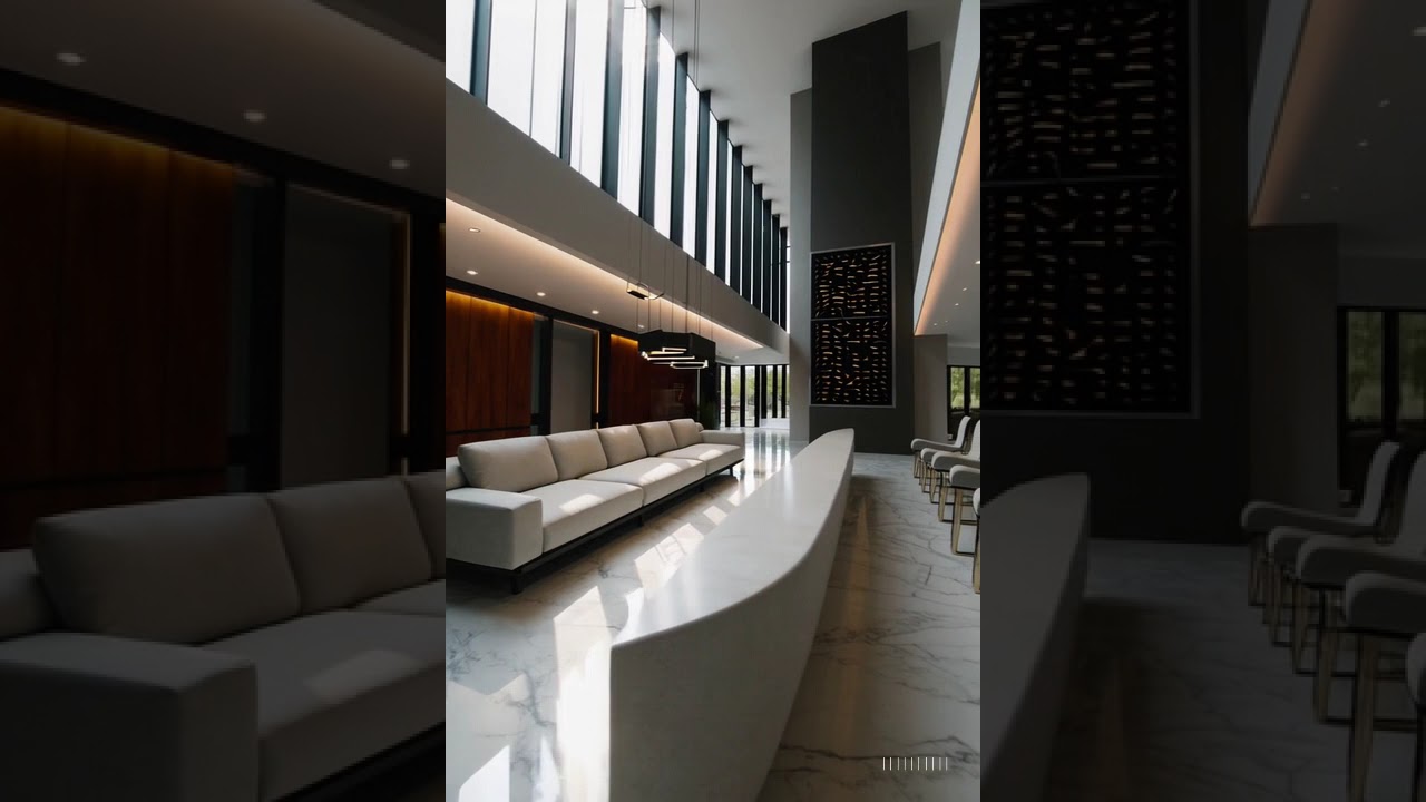 modern minimalist billionaire’s mansion