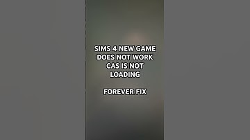 THIS fixes sims 4 new game/cas not loading