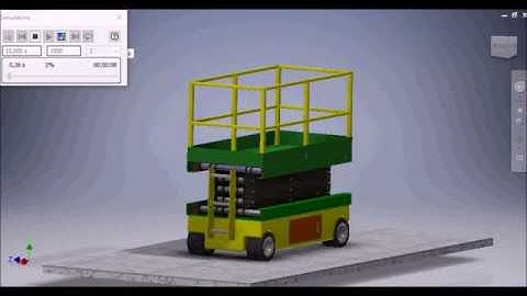 Autodesk Inventor Dynamic Simulation of Scissor Lift