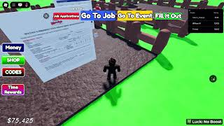 From Burger Flipper to CEO in Grow a Job! Rare Job Seeds [BRAINROT EVENT Gameplay]