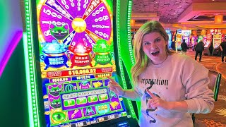 Ruby Plays the Karma Kat Slot Machine in Las Vegas!