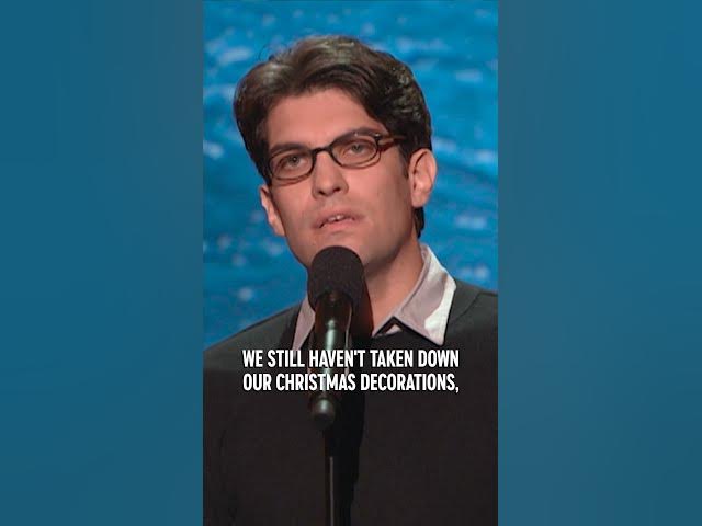 "We still haven''t taken down our Christmas decorations." 🎤: Dan Mintz #shorts