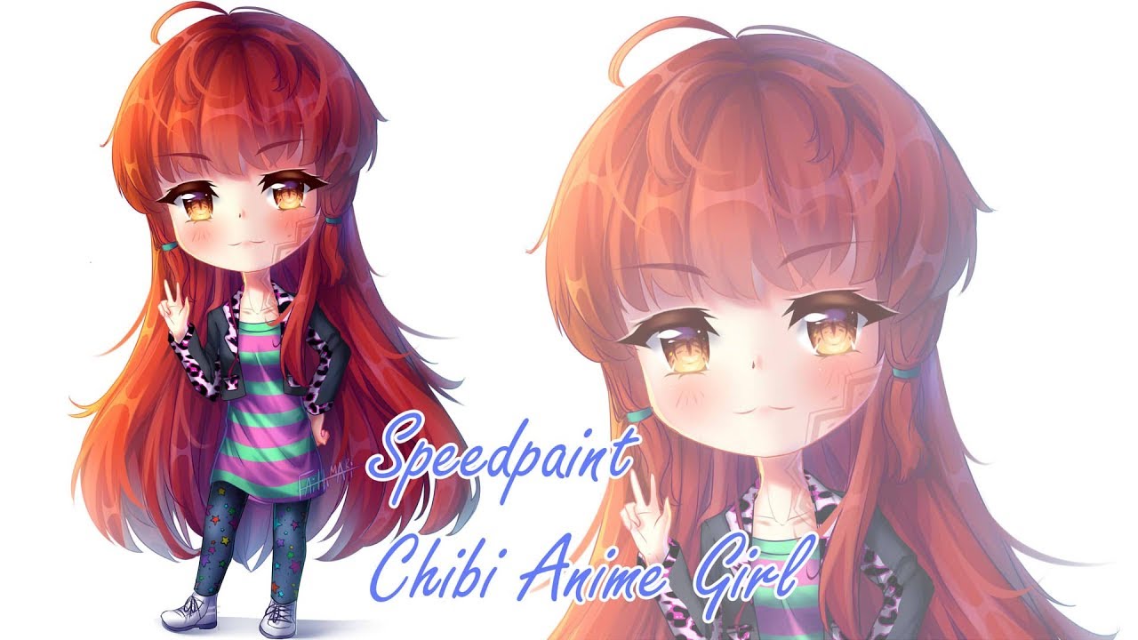 【Speedpaint】- Chibi anime girl