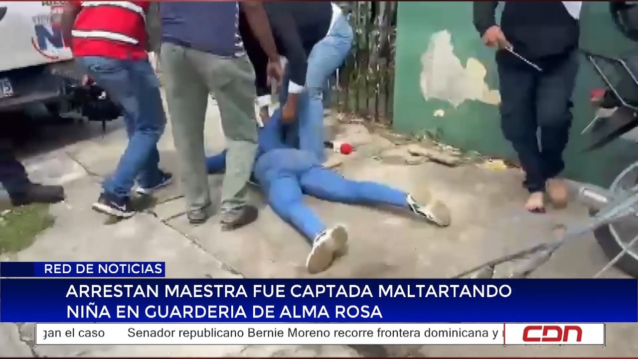 Arrestan maestra fue captada maltratando niña en guardería de Alma Rosa