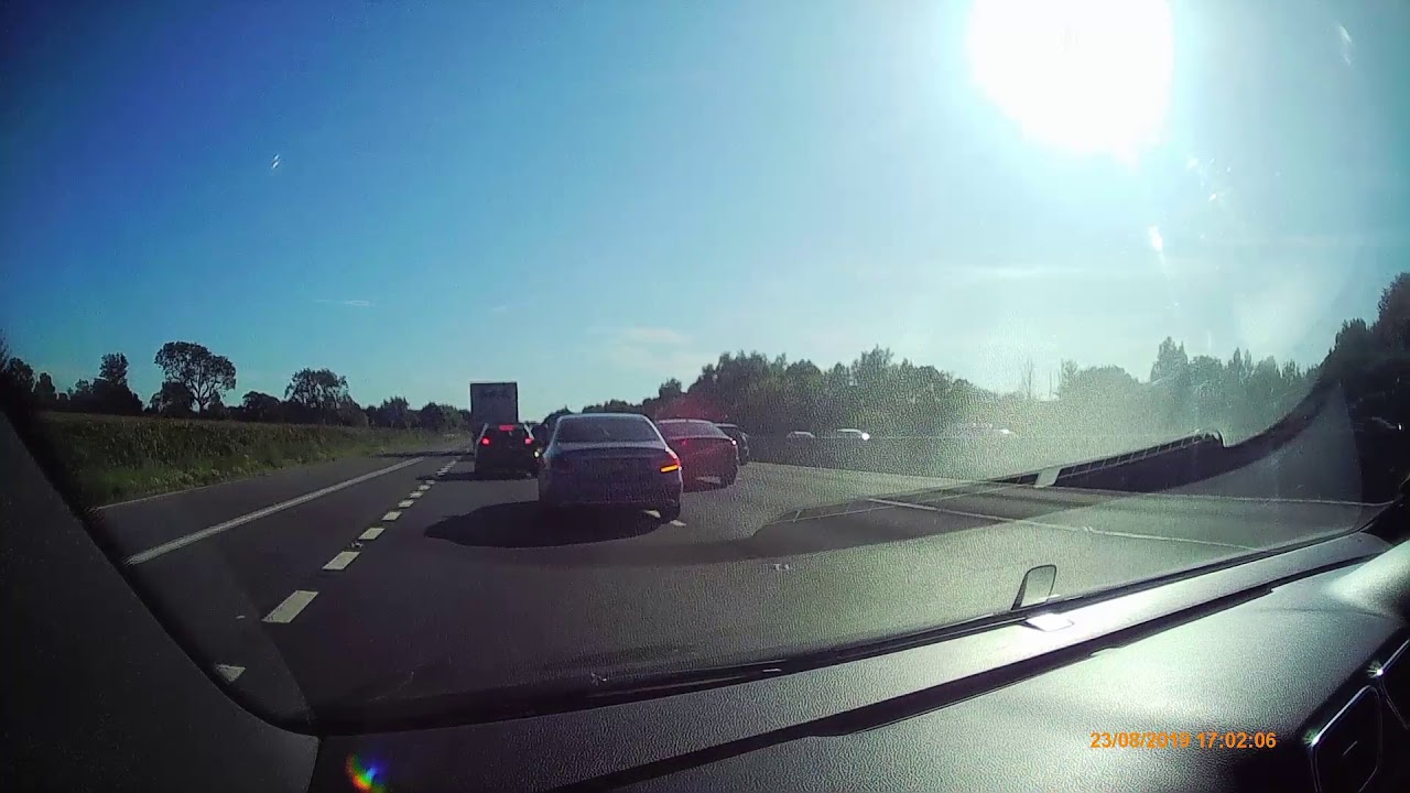 Mercedes gets instant karma from Audi driver - Dashcam of Bad Drivers UK