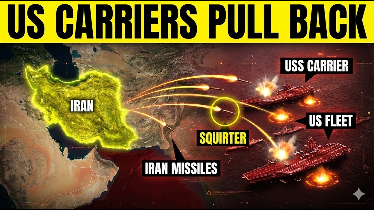 Why U.S. Aircraft Carriers Are Pulling Back: The Hidden Threat of Iran’s “Squirter” Missiles