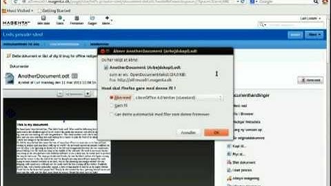 Demonstration: LibreOffice and Alfresco