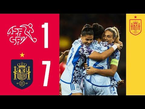 RESUMEN I España golea a Suiza y sigue invicta en su grupo de la Nations League (1-7) | 🔴 SEFUTBOL