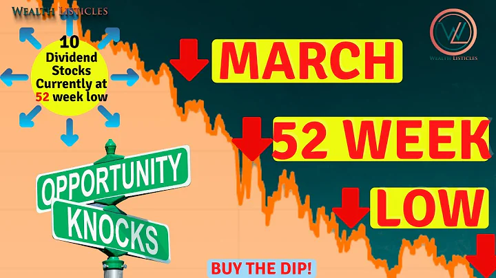 10 Great Dividend Stocks trading at 52 Week low in MARCH | For HIGH Passive Income🔥 BUY THE DIP NOW!