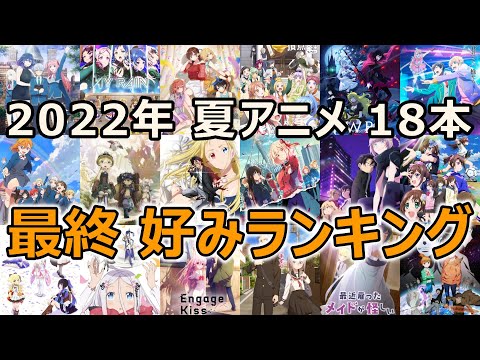 2022年夏アニメ 18本 おれ的 最終ランキング／アニメ 感想 レビュー