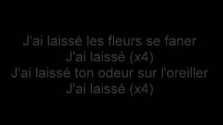 christophe mae j'ai laissé parole chords