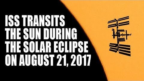 ISS Transits the Sun During the 2017 Eclipse