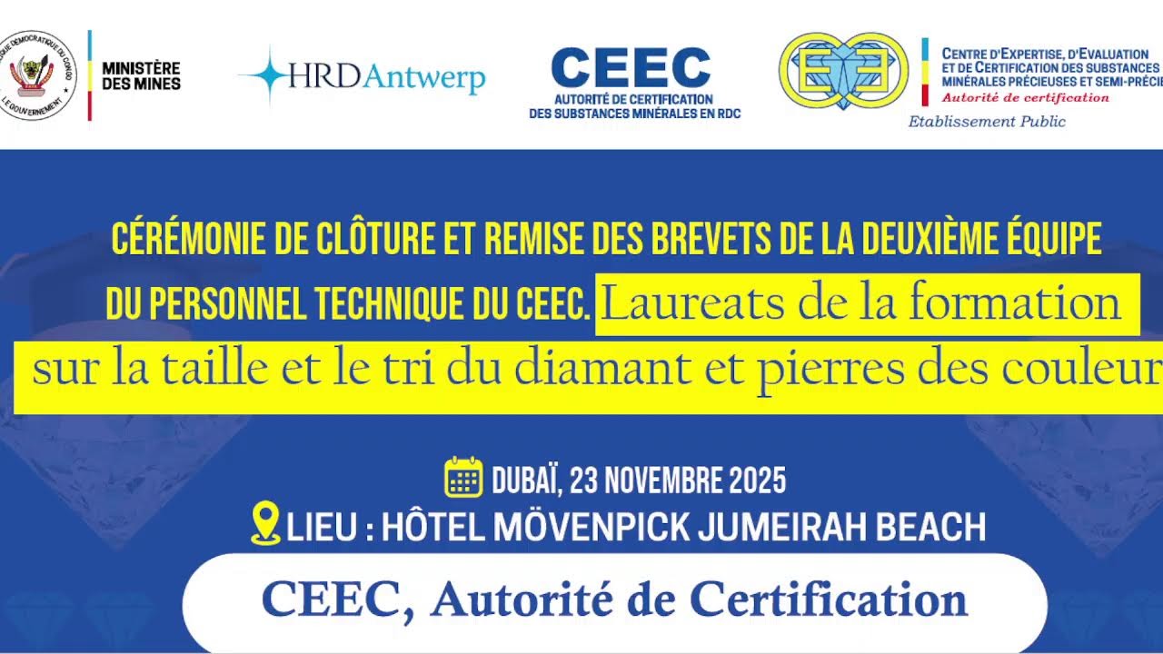 Diffusion en direct de CEEC RDC - YouTube