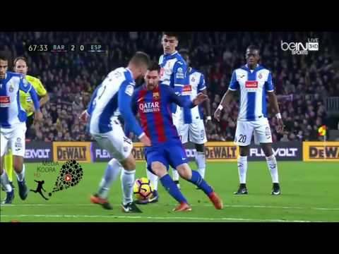 اهداف مباراة برشلونة واسبانيول 4 1 شاشة كاملة الدوري الاسباني 2016 2017