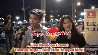 Baper Bangett !!! SATU HATI SAMPAI MATI - THOMAS ARYA (LIRIK) COVER BY NABILA MAHARANI FT. TRI SUAKA