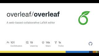 GitHub - overleaf/overleaf: A web-based collaborative LaTeX editor