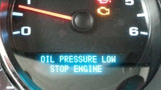 2007 Chevrolet Silverado  Oil Pressure Low/ Stop Engine & How I Fixed it