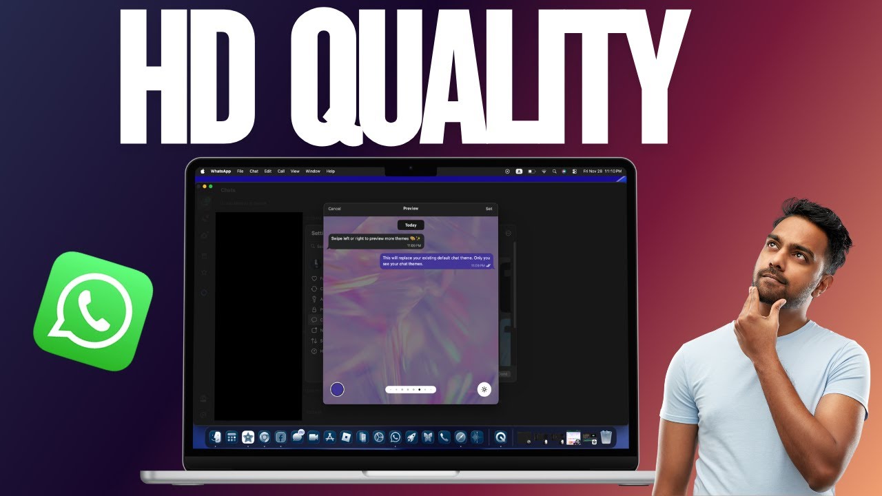 Как загрузить фотографии и видео в HD-качестве в WhatsApp на Mac
