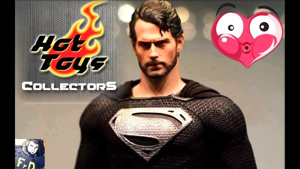 hot toys superman black suit