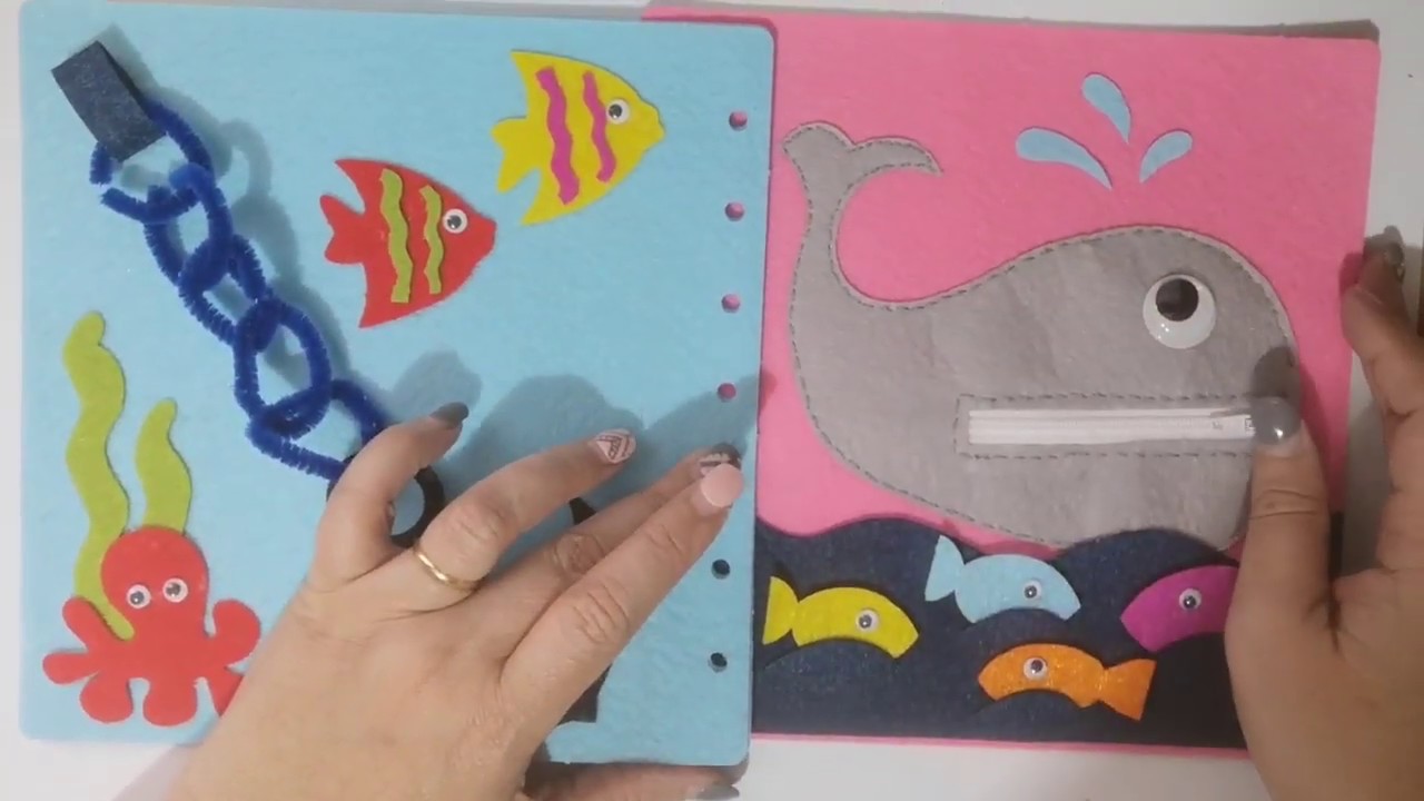 Cómo hacer un libro sensorial de fieltro parte 4/tutorial kit Aliexpress