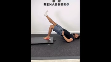 Eccentric Unilateral Hamstring Slider - strengthening exercise for hip and knee stability