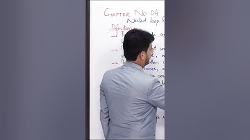 PGC lectures-Inter Part 2-KPK Board-Computer Science-Chapter 4-Nested Loop Structure Syntax Working