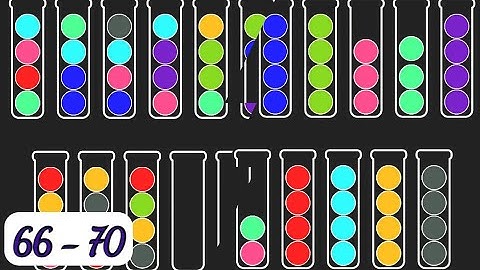 Ball Sort Puzzle Game Level 66 - 70 Walkthrough Android Gameplay | Puzzle Games