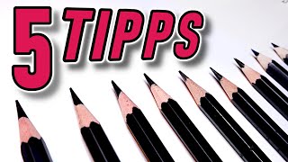5 WICHTIGE TIPPS zum Zeichnen mit Bleistift