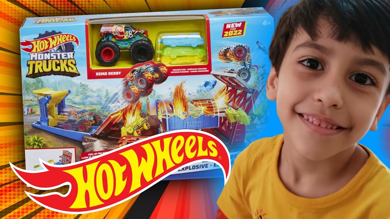 Pista de Carrinhos Hot Wheels - Monster Trucks - Estação de