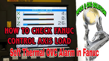 How to Check Fanuc Control Axis Load | Soft Thermal OVC Alarm in Fanuc