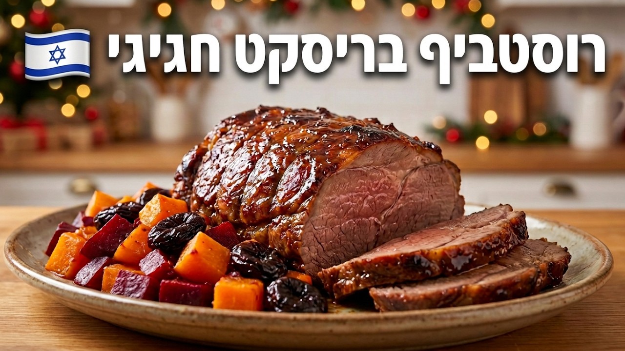 מתכון חגיגי לראש השנה: רוסטביף בריסקט עסיסי עם רטטוי של דלעת, סלק ושזיף מיובש