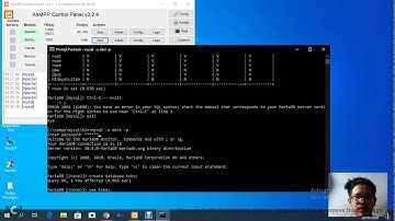 Login Menggunakan Administrator user dan membuat database