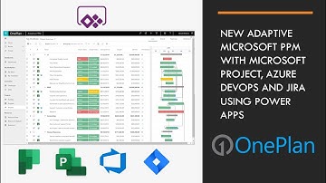 New Adaptive Microsoft PPM With Microsoft Project, Azure DevOps and Jira Using Power Apps