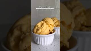 3 ingredient orange creamsicle frozen yogurt