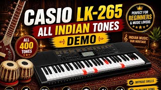 casio lk 265 || Casio lk 265 indian || casio indian voices