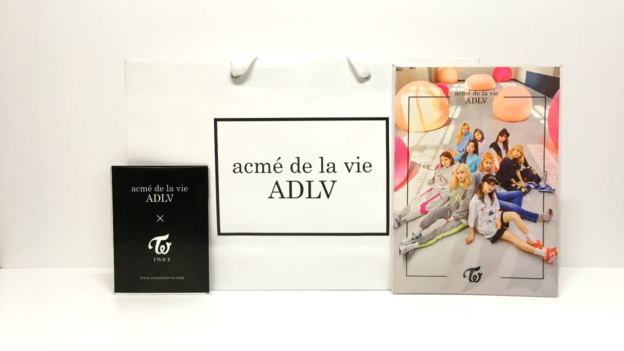 TWICE x ADLV Lookbook + Random Postcard Unboxing - YouTube