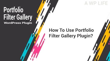 how to use Portfolio Filter Gallery plugin - WordPress Plugin