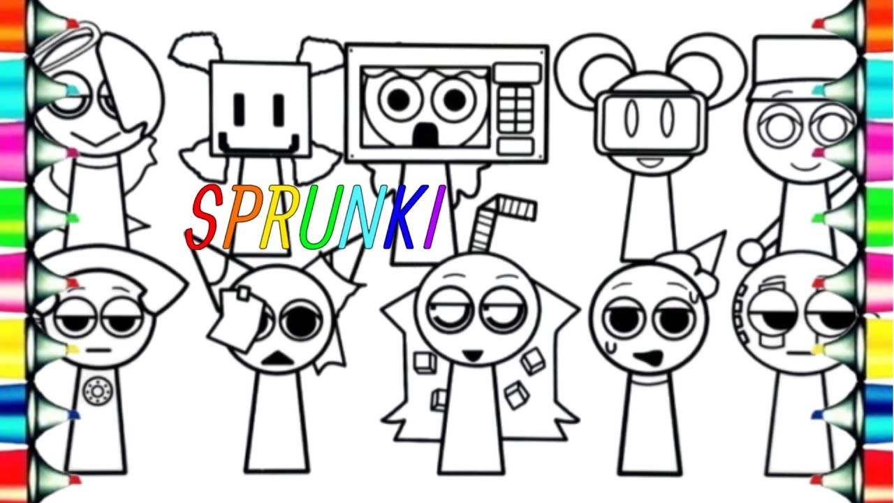 Incredibox Sprunki New Coloring Pages | How to Color ALL Sprunki OK ...