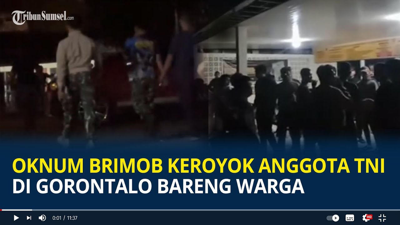 Oknum Brimob Keroyok Anggota TNI di Gorontalo Bareng Warga, Tersinggung Diminta Pindah Motor