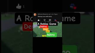 Destroy Cars With Nitro #roblox #gameplay #comment #community #robloxshorts #robloxgames #viral