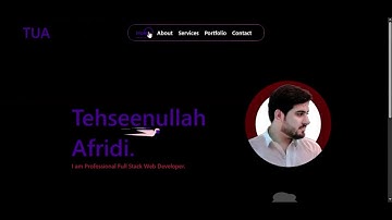 Web Developer Portfolio Glimpse | HTML CSS JavaScript #shorts
