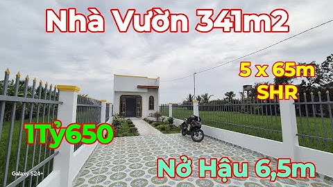 🔥Nhà Vườn Cấp 4 Rộng Rãi 341m2 Thổ Cư - Sổ Hồng Riêng - Cây Ăn Trái - Ao Cá - Đường Xe Ôtô 
