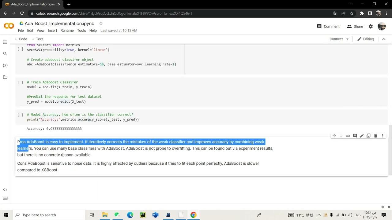 #066- Implementing Ada Boost in Python - YouTube