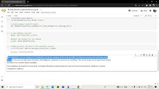 #066- Implementing Ada Boost in Python