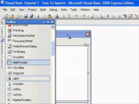 Visual Basic Tutorial 5 - Text-To-Speach Application