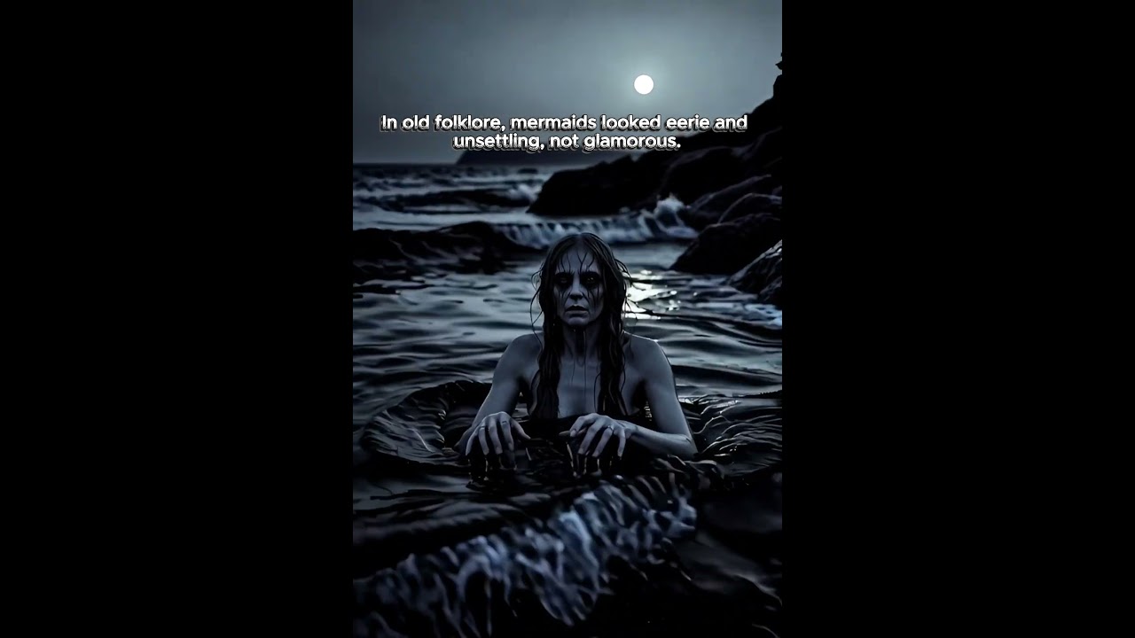 In old folklore, mermaids looked eerie and otherworldly — not glamorous.
