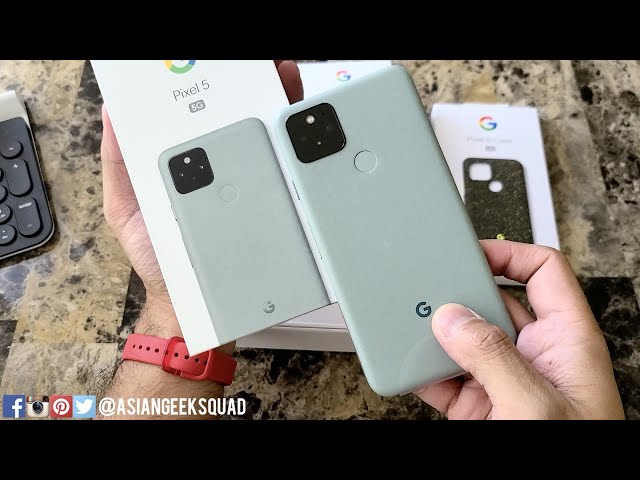 Google Pixel 5 Review Kit [SORTA SAGE] - Unboxing (Pixel Buds and