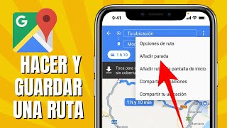 How to CREATE AND SAVE A ROUTE IN GOOGLE MAPS screenshot 4