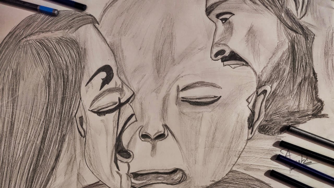 Conceptual Art | Misunderstanding b/w parents affects mental health of child | Master Stroke