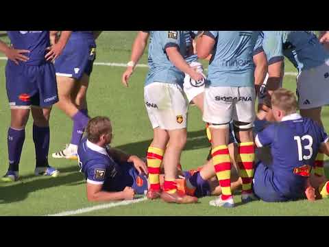 TOP 14 - Essai de Antoine AUCAGNE (USAP) - USA Perpignan - Castres Olympique